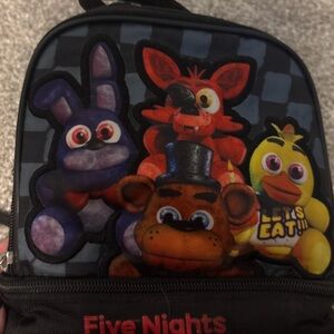 Five Nights Kids Lunch Sack - Black and Multicolor